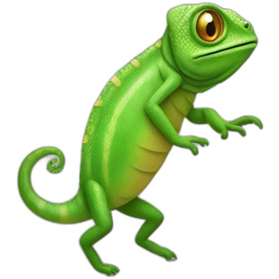 Dancing cameleon emoji