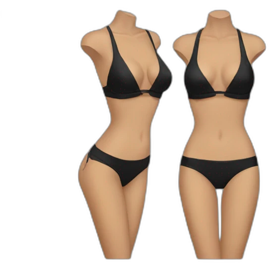 ariana grande bikini in black emoji