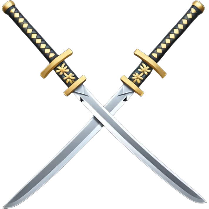 una katana negra completamente como envuelta de oscuridad emoji