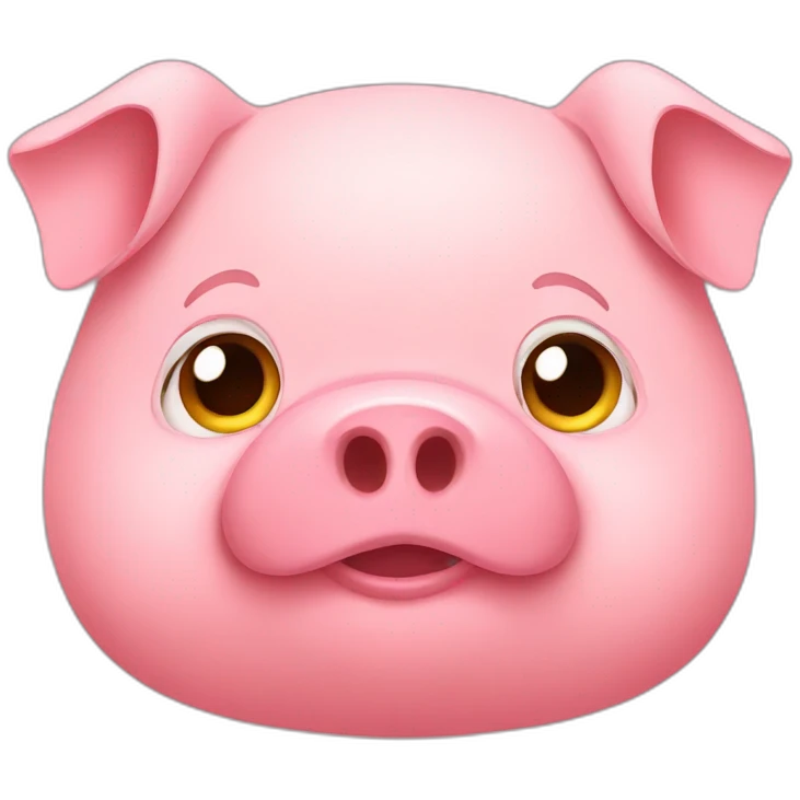 a fat pig emoji