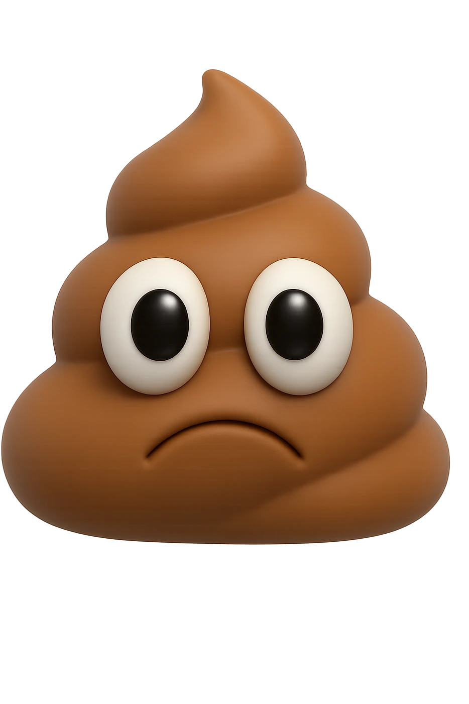 emoji 3d stile iphone con cacca triste e occhi 3d emoji