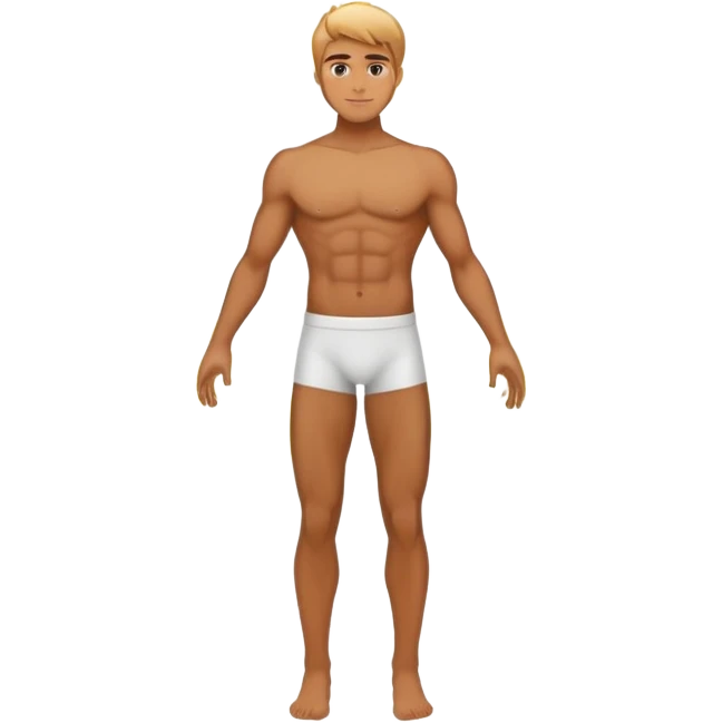 Abstract male figure with radiating energy and small wardrobe elements orbiting around like planets, masculine style influence emoji