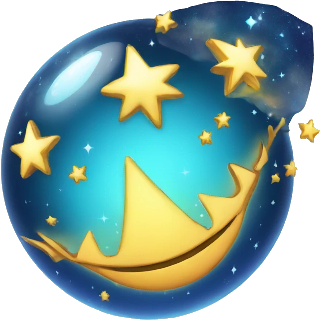 blue magical sphere emoji