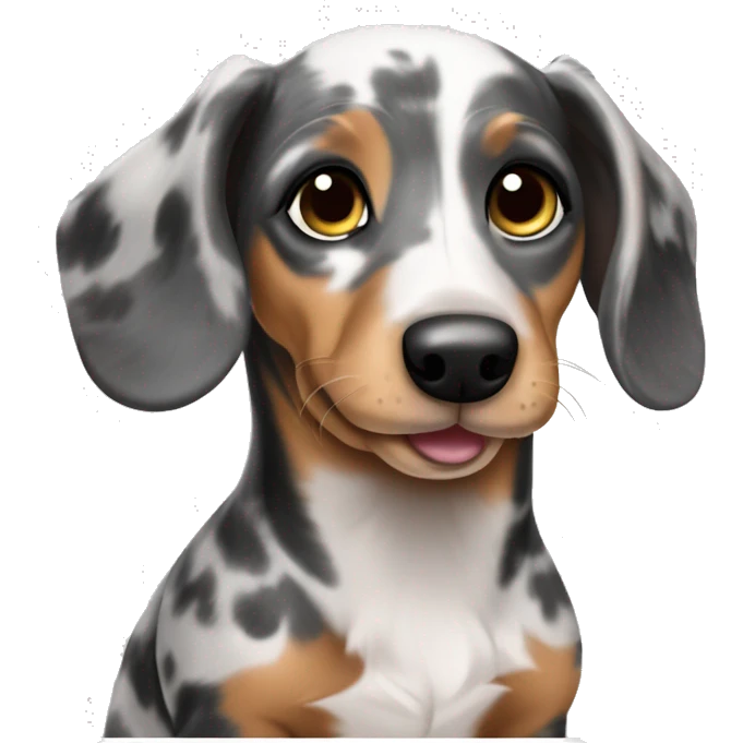 Dachshund Welpe merle hell emoji