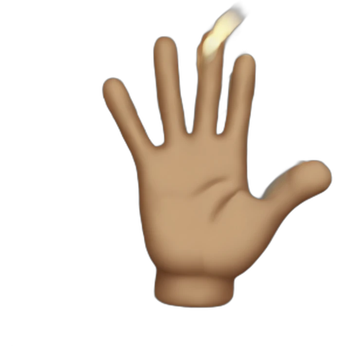 dangerous hand emoji