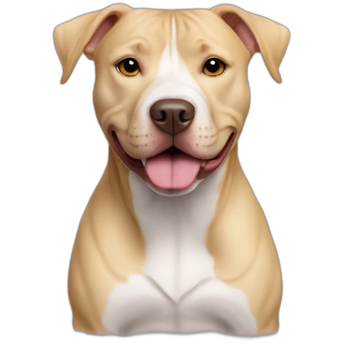 Dog mix pitbull labrator color blonde small emoji