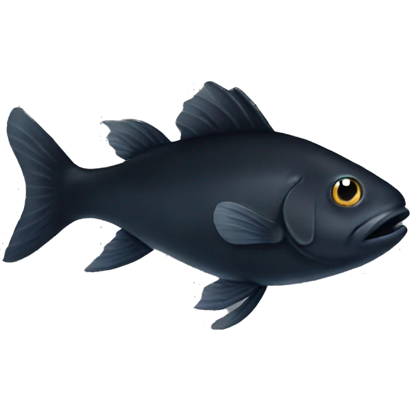 Black fish emoji