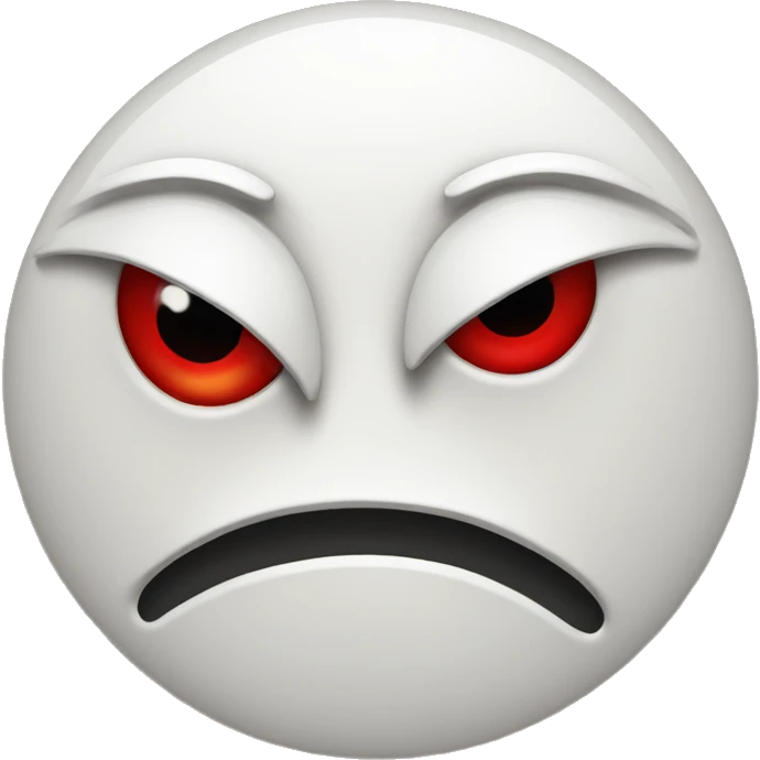 smiley face with red eyes emoji