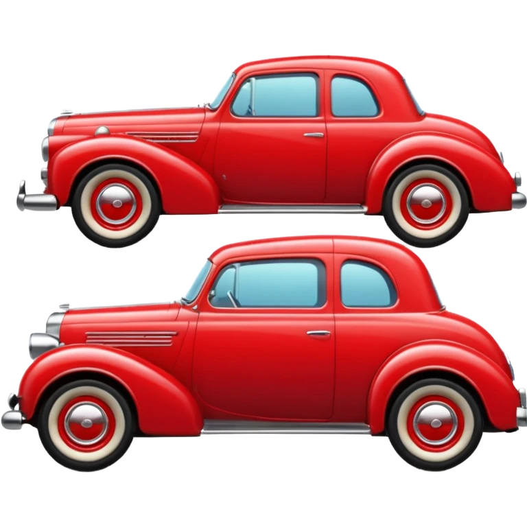 classic red car emoji
