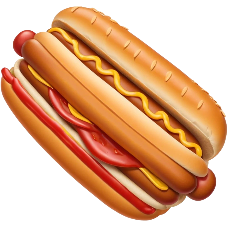 Hot dog with ketchup emoji