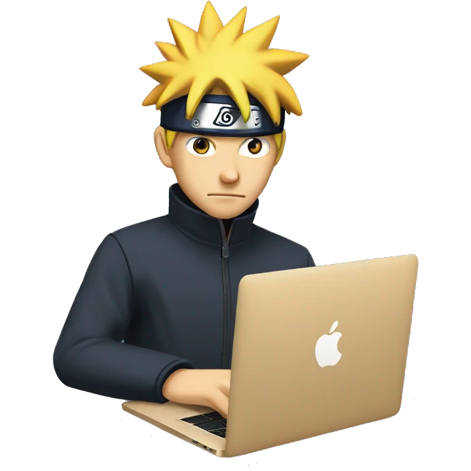 Naruto works with the MacBook emoji