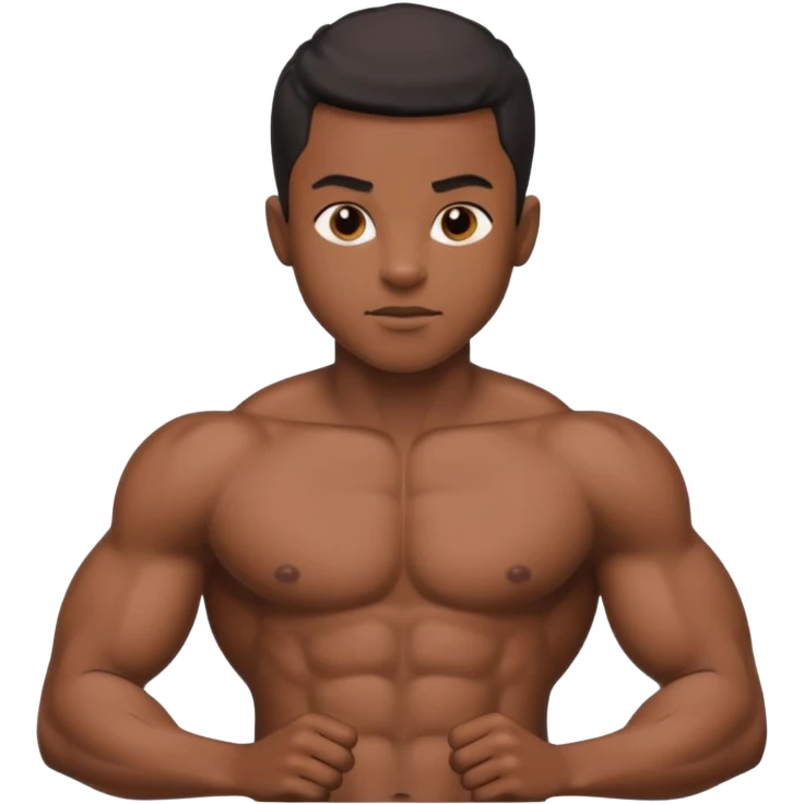 a sexy black boy naked with a long dick emoji