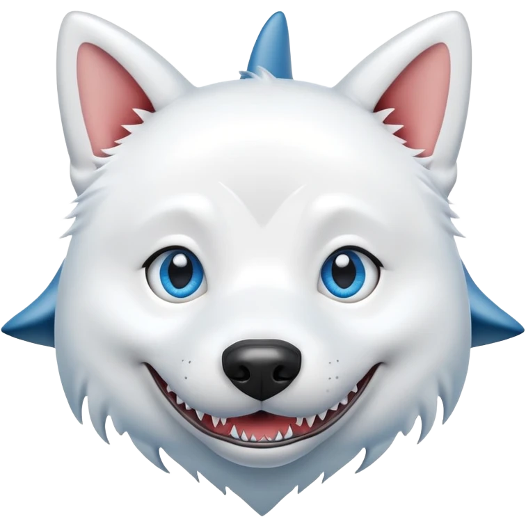 Shark dog emoji