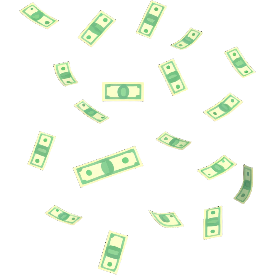 money falling emoji