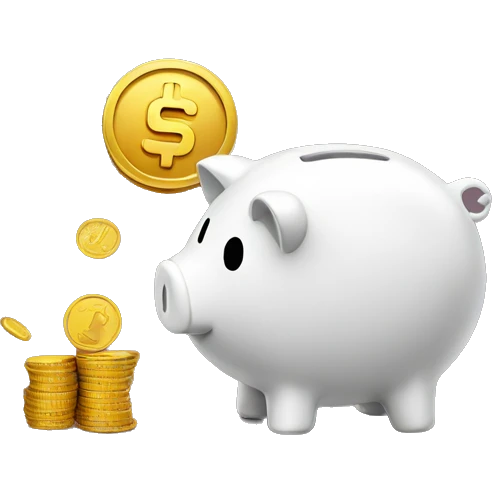 coin with piggy bank on it emoji