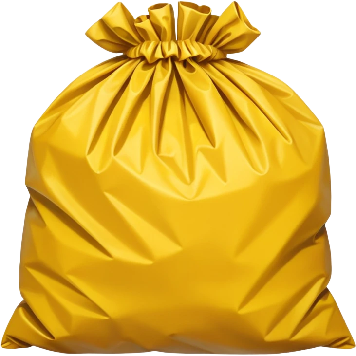 yellow garbage bag emoji