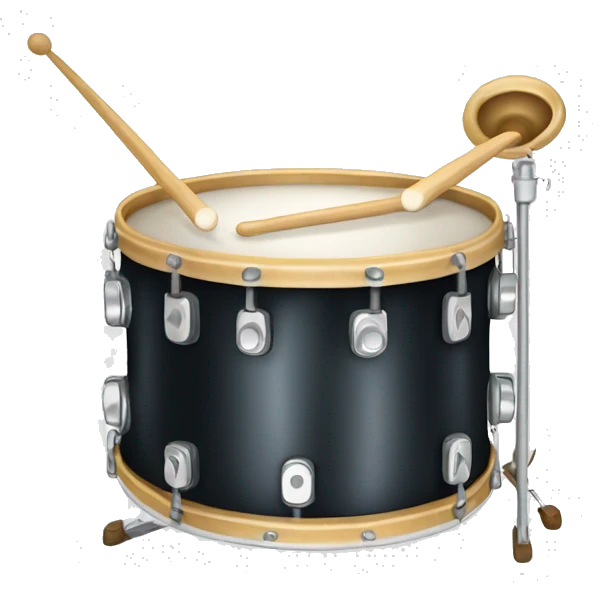 bass drum with cymbal emoji