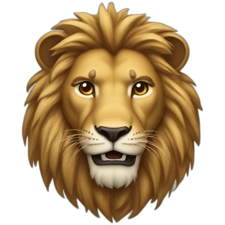 lion with thug emotion emoji