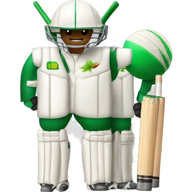 cricket team with battery and boll emoji
