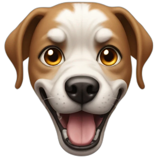 evil dog emoji