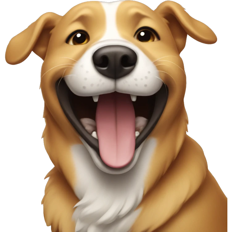 laughing dog emoji