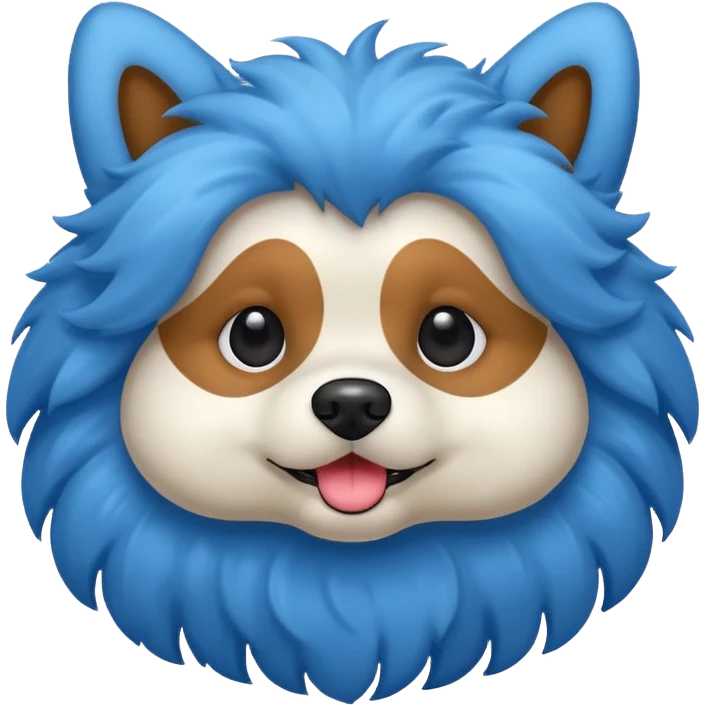 Dog blue emoji