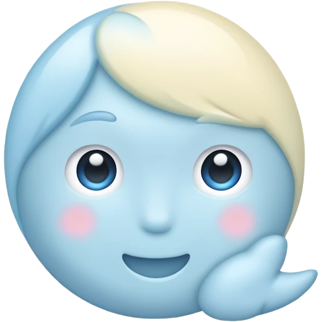 Light bluw emoji
