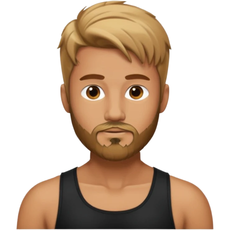 Man with a short full beard, Styled hair, Best looking man in the planet, onepiece style emoji