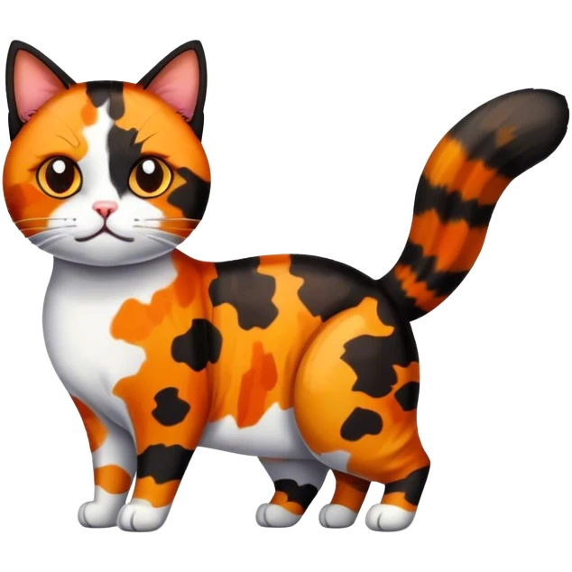 Calico tortoiseshell cat  emoji