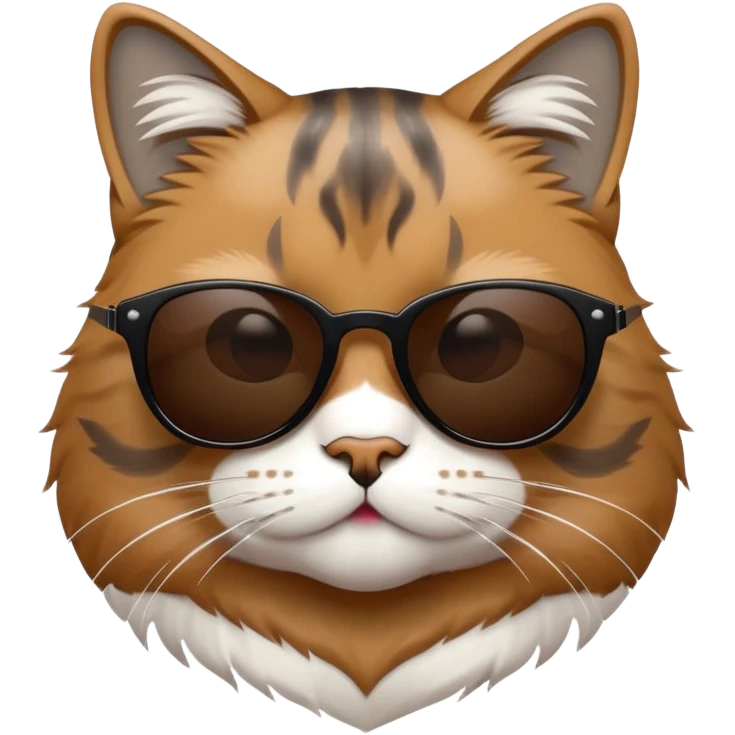 Cool cat wearing black sunglasses emoji