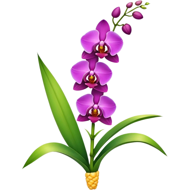 Orchid from a corn stalk emoji