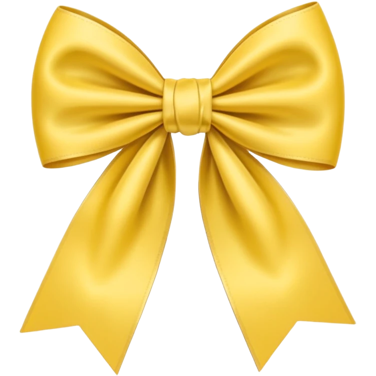 A pale yellow bow emoji