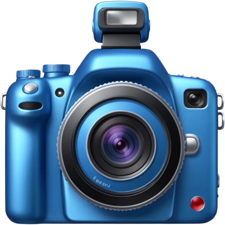 blue new camera with different angles emoji