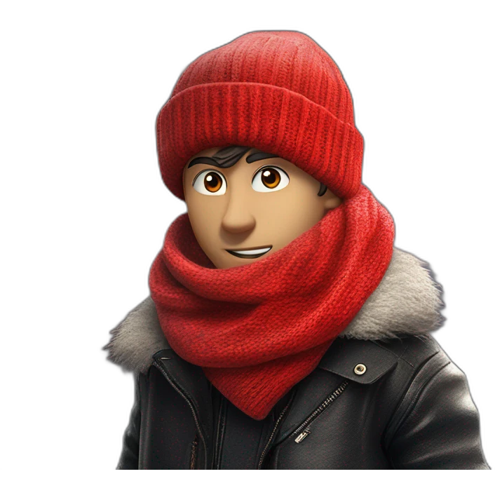 redheaded boy in jacket emoji