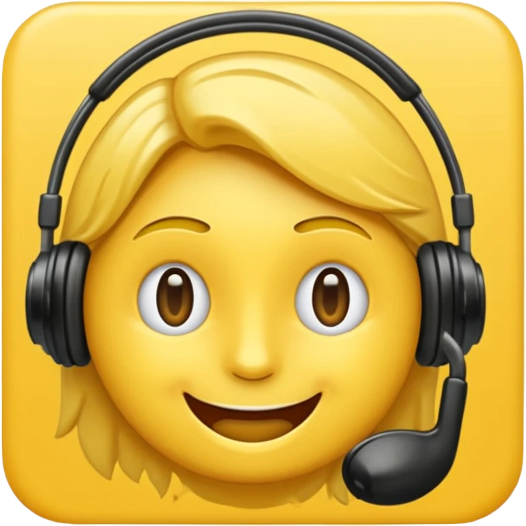 un emoji qui écoute de la musique avec un sourire discret  emoji
