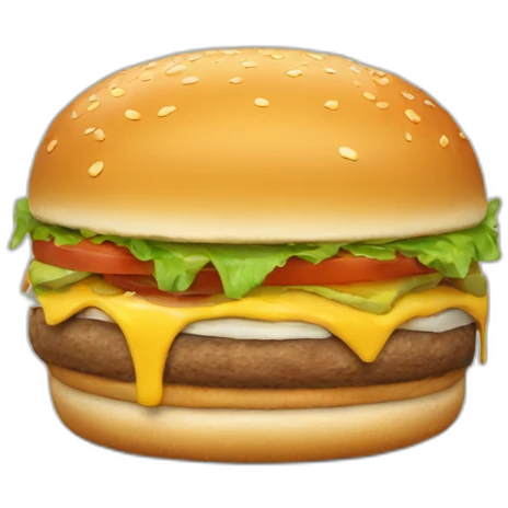Un burger de chat emoji