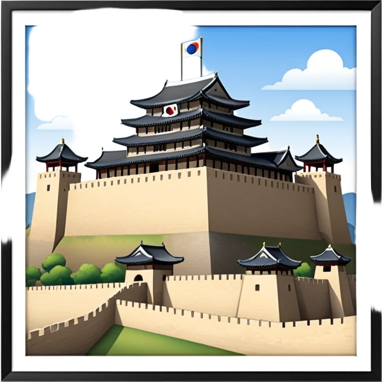 South Korea suwon Hwaseong Fortress Palace castle emoji