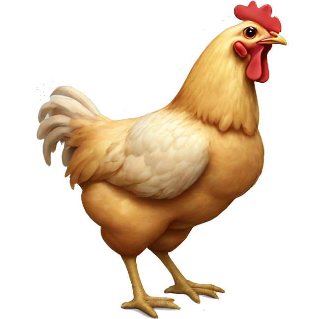 Chicken eating a chicken  emoji