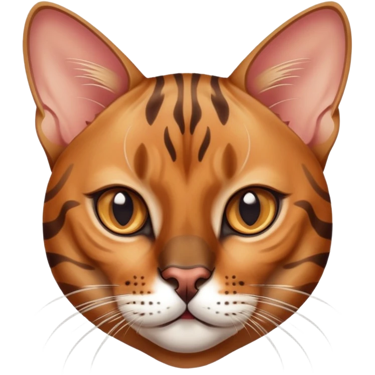 Brown Bengal cat emoji
