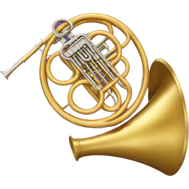 french horn PURPLE emoji