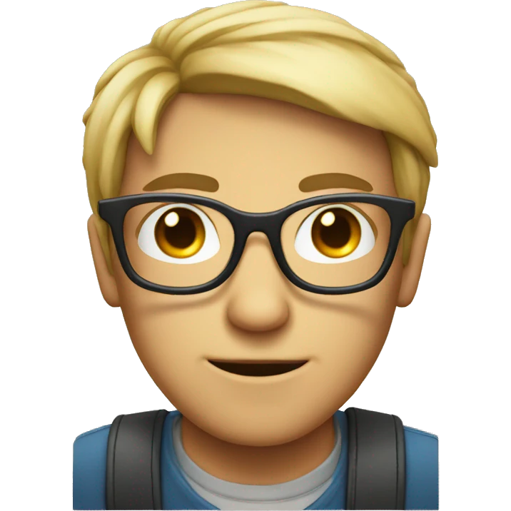 nerd face with glasses emoji