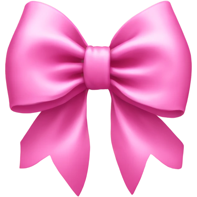 Pink bow emoji