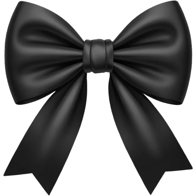 black bow emoji