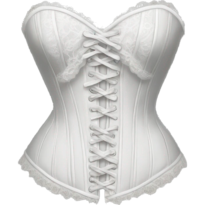 White lace corset emoji