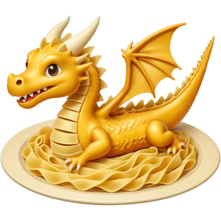 A dragon made of Cannelloni emoji