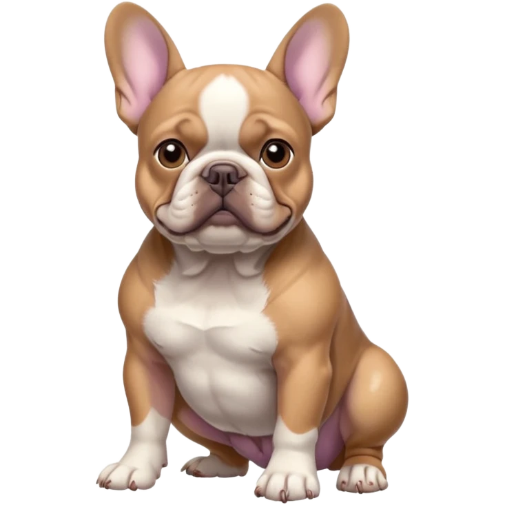 lilac tan frenchie emoji