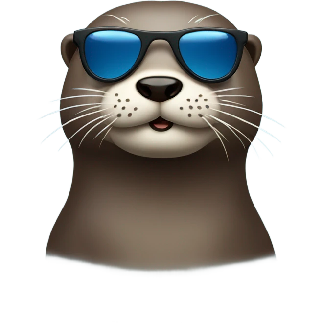 Otter wearing sunglasses emoji