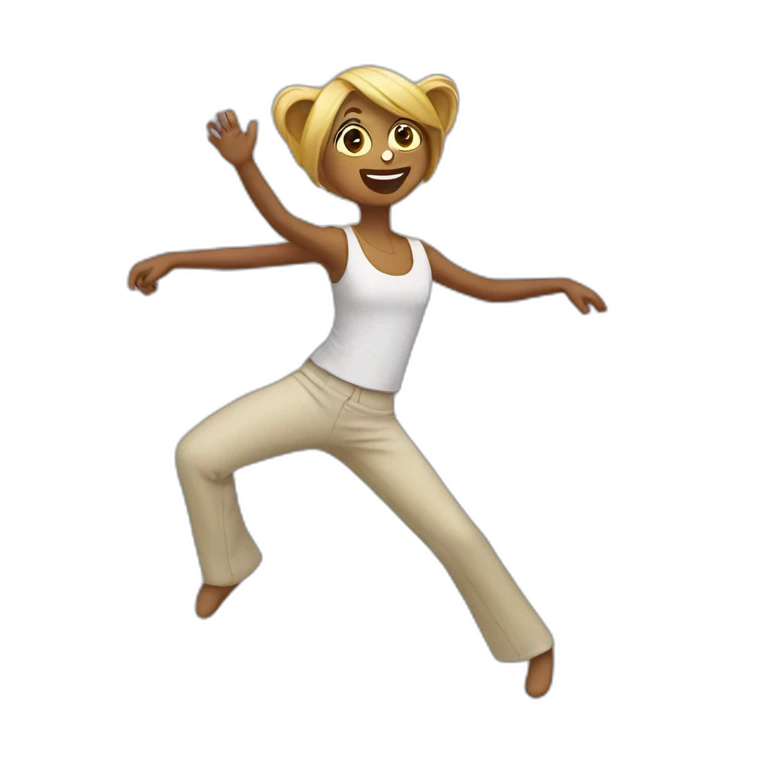 Chat qui danse emoji
