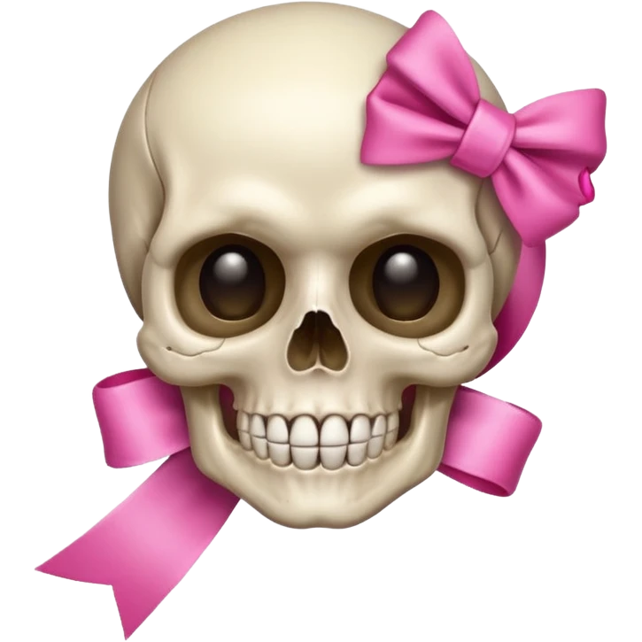 SKULL POOKIE RIBBON emoji