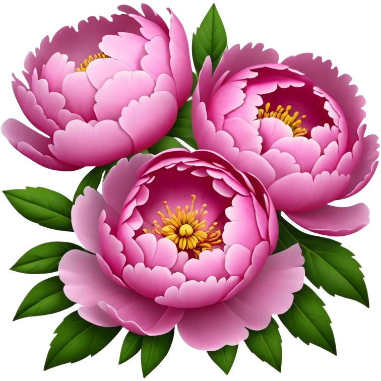 Peonies pink emoji